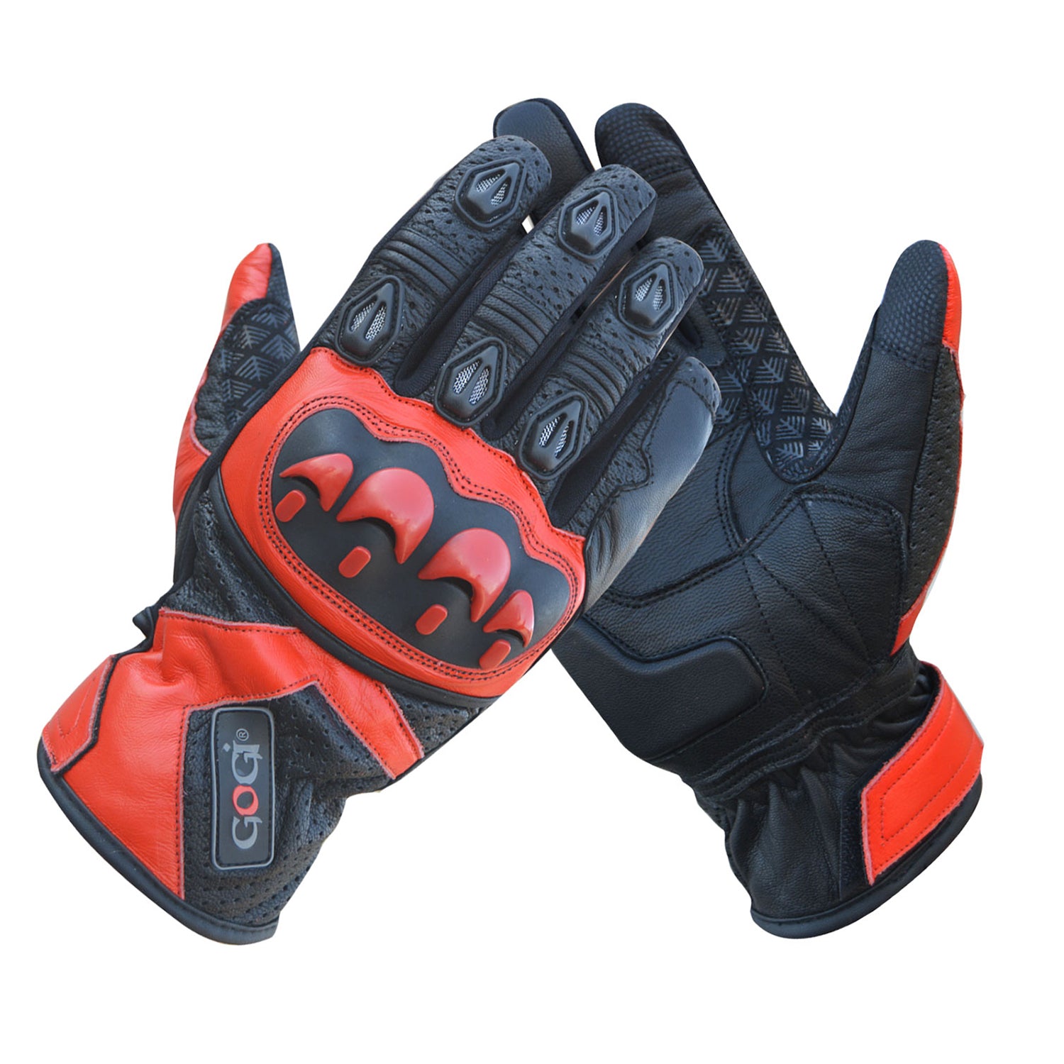 Sport Riding Motorcycle Gloves – Red/Black