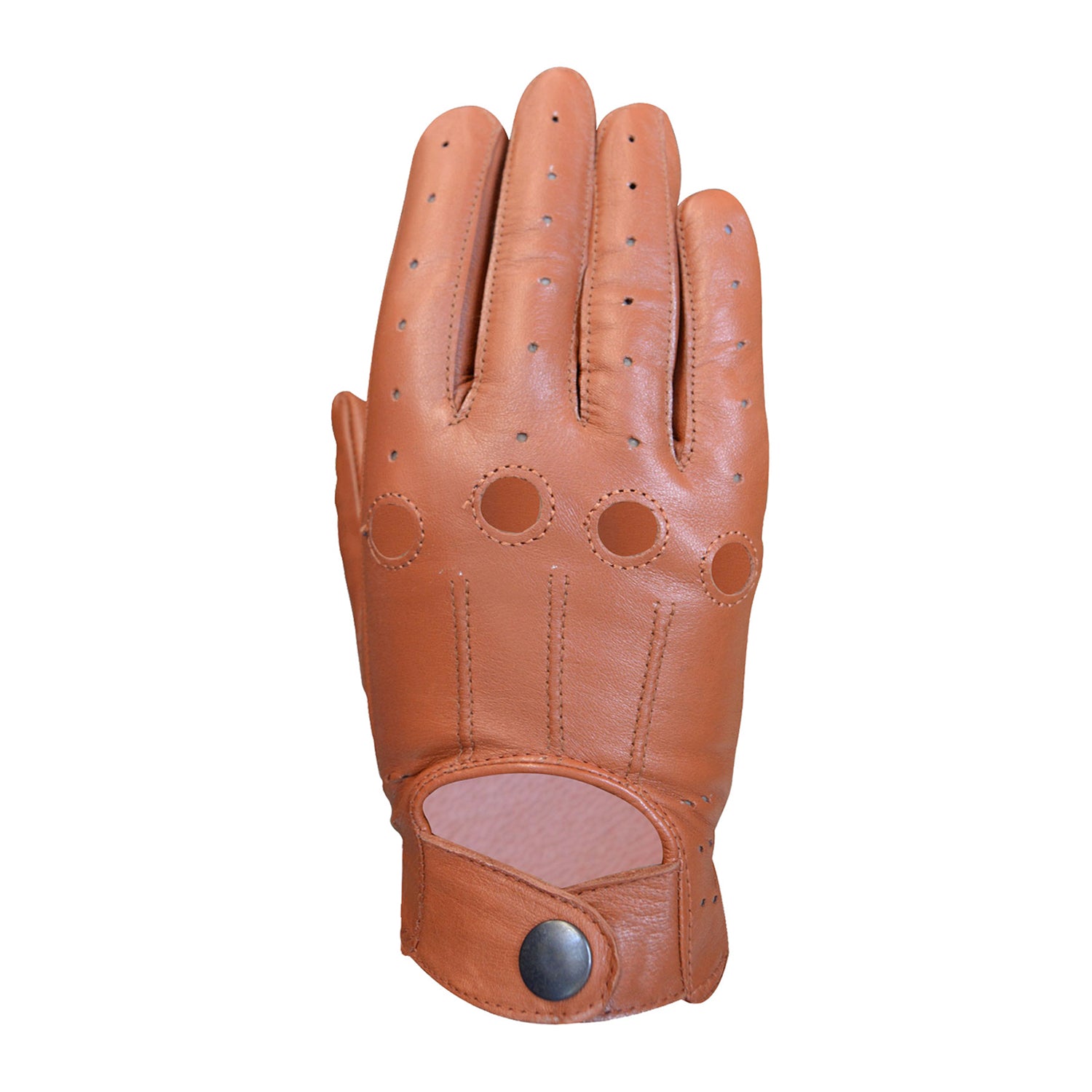Tan Leather Driving Gloves