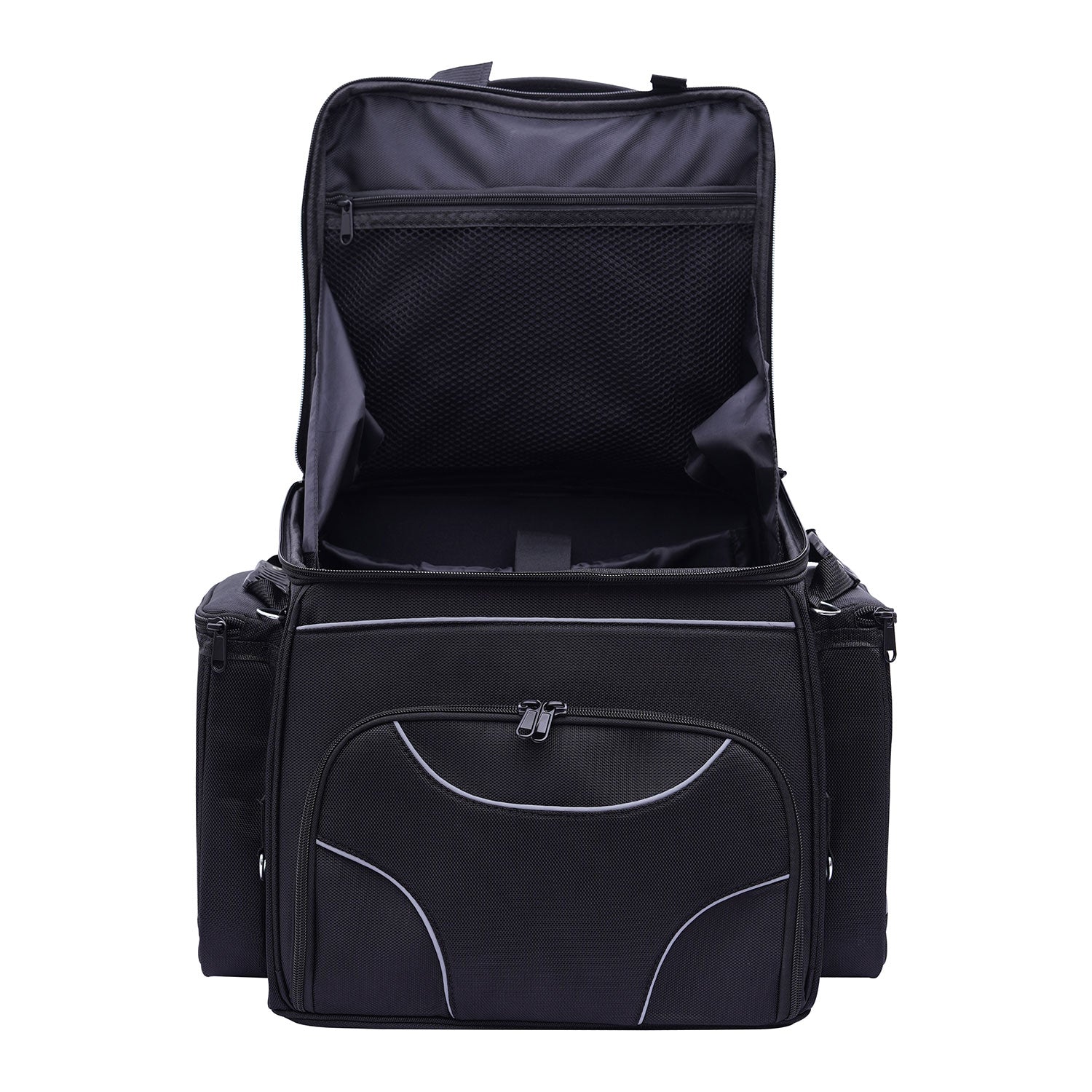 Black Motorcycle Textile 30L Backpack Tail Heat Resistant Reflector