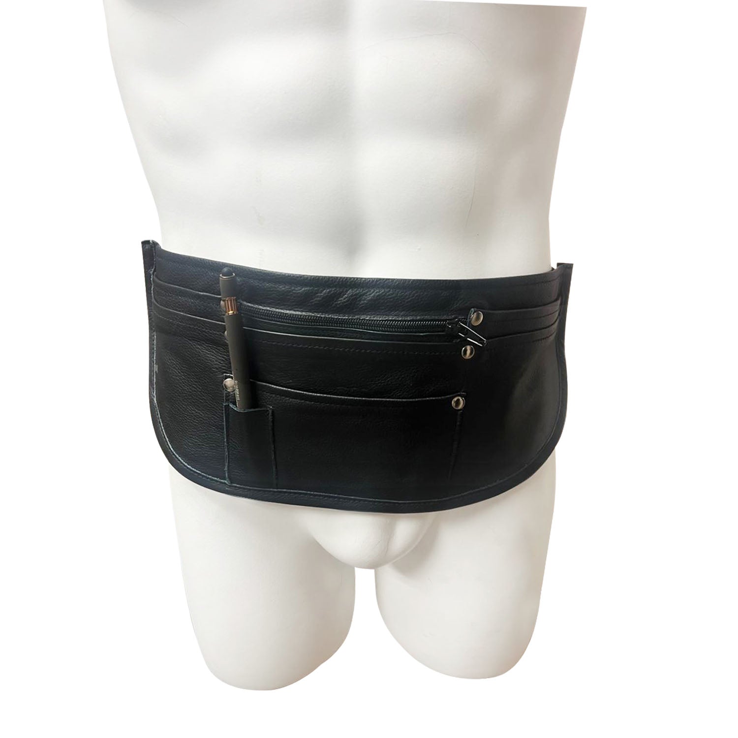 Waitress Bag Pouch Money Leather Waist Bag Adjustable