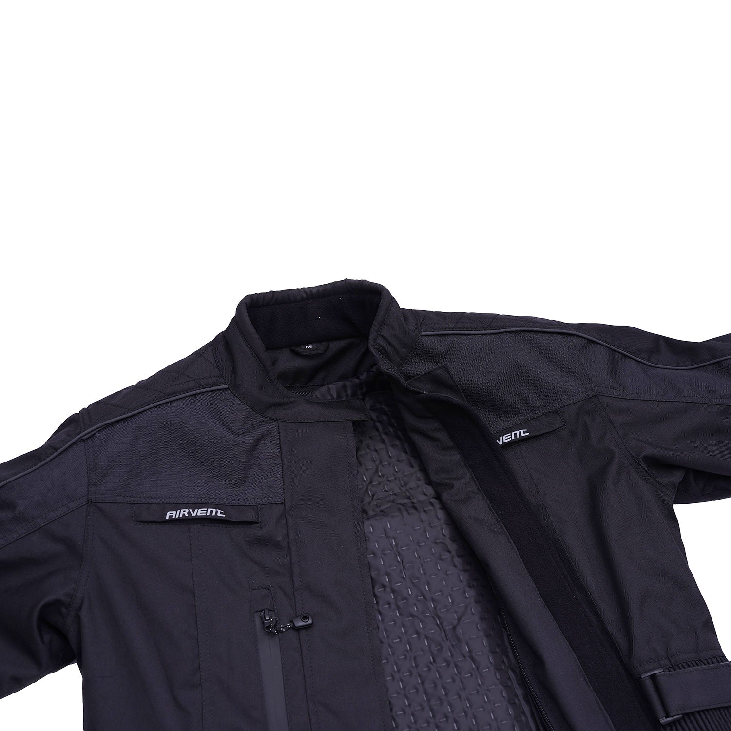 Ladies All Black Adjustable Vents Motorcycle Jacket Lady Rider