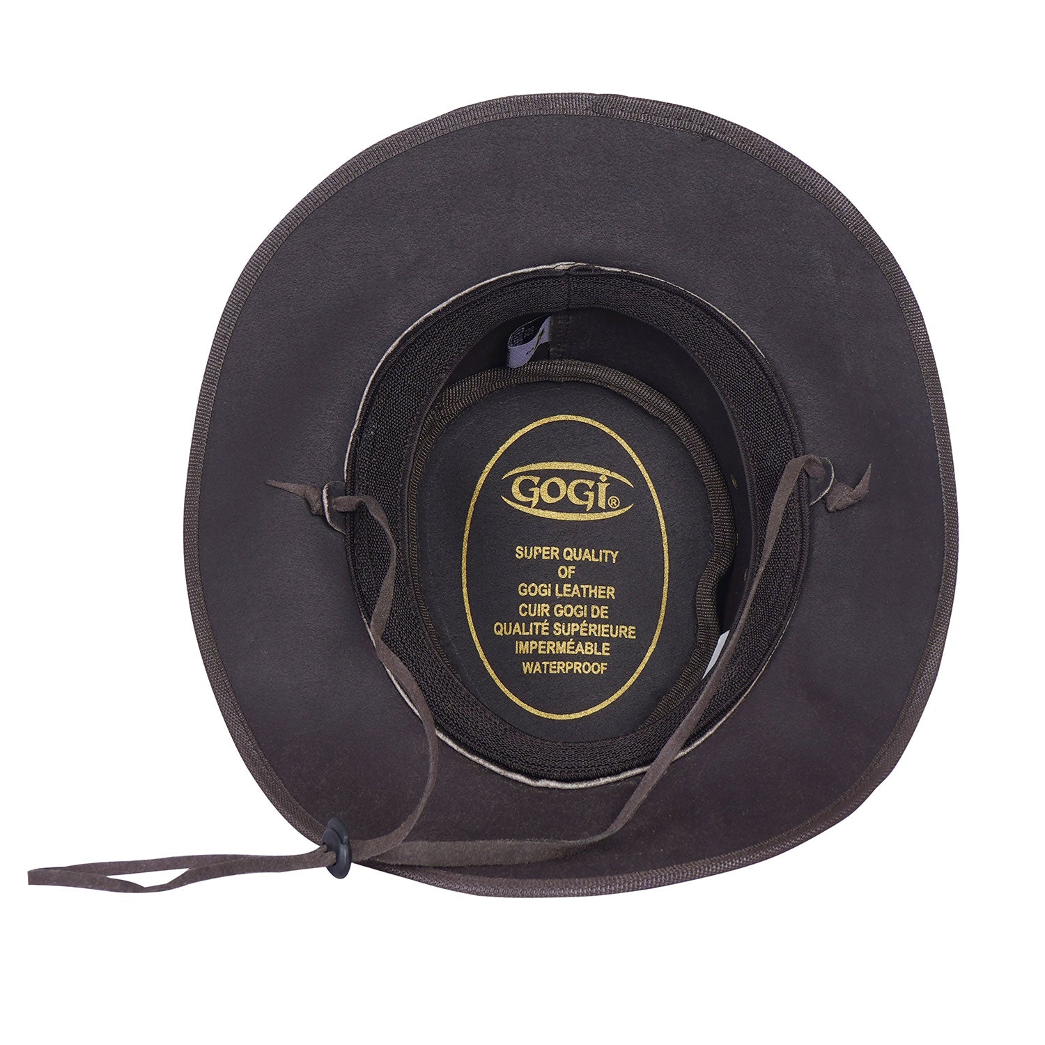 Unisex Vintage Leather Cowboy Aussie Outback Hat