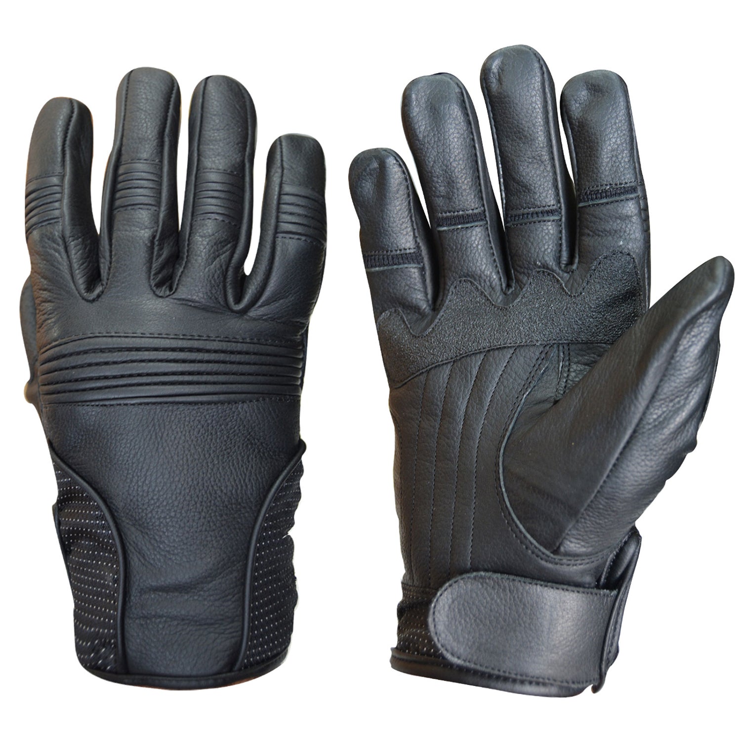 Premium Leather Motorcycle Gloves