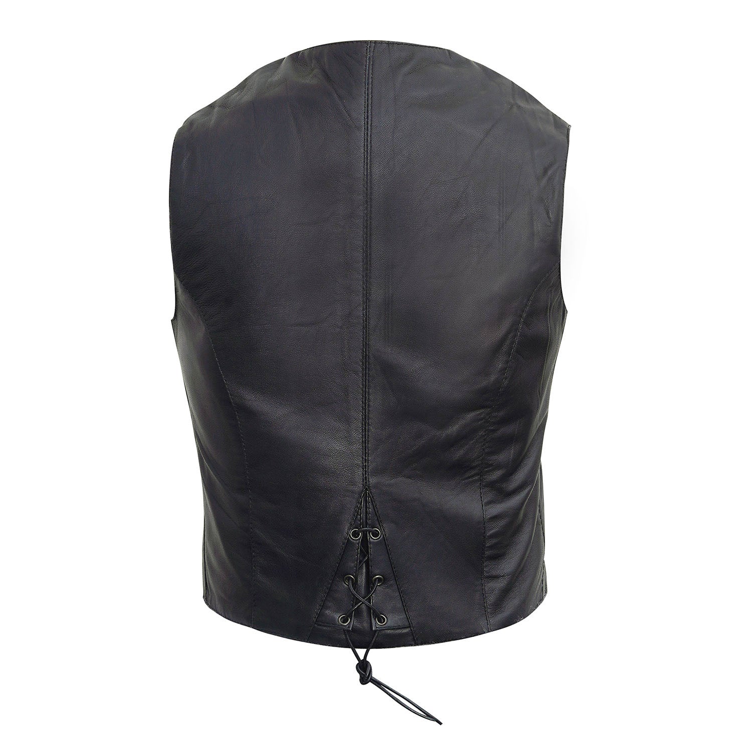 Women's Motorcycle Western Style Leather Vest