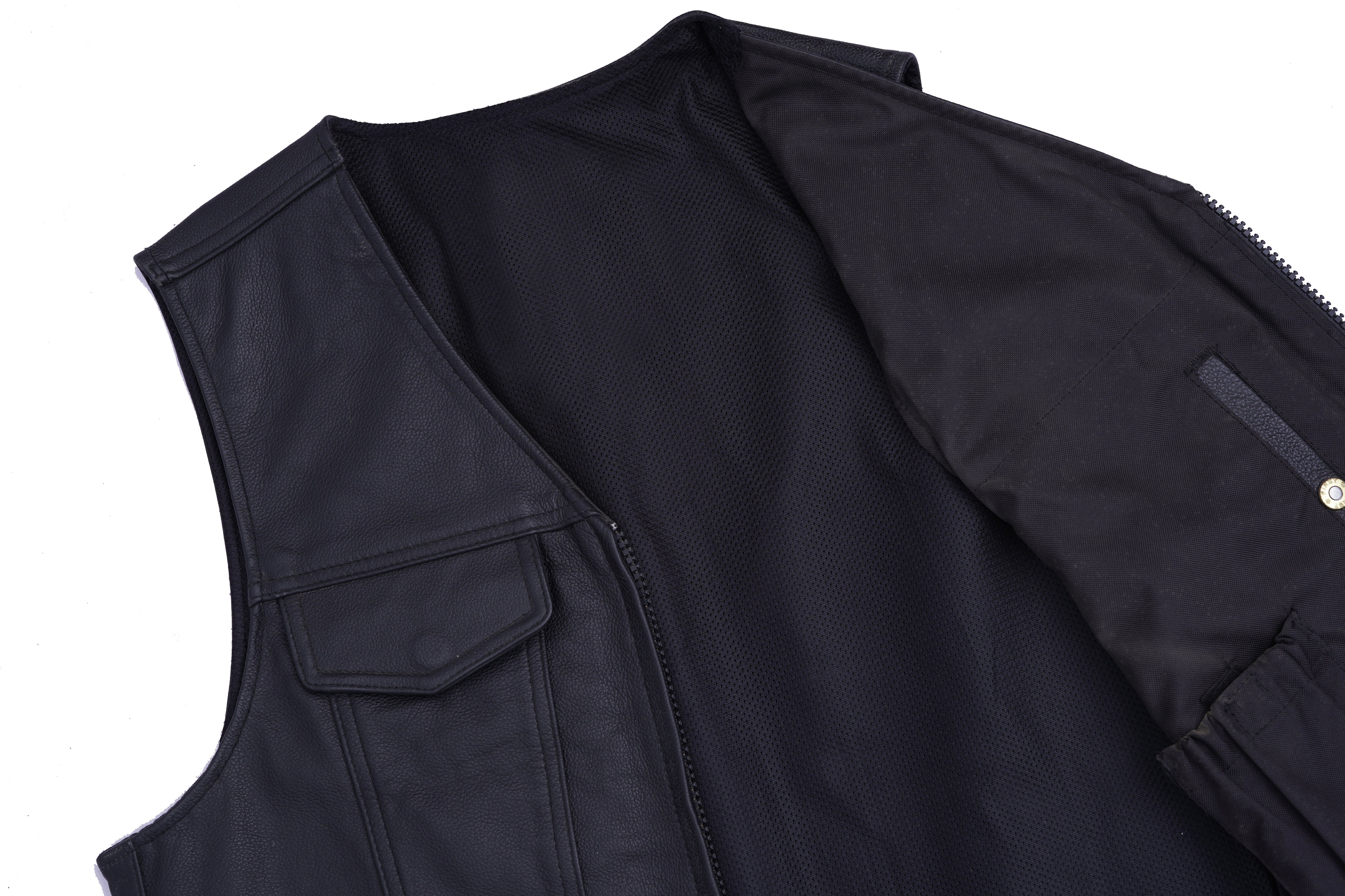 Classic Leather Biker Vest