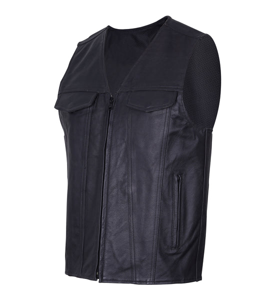 vintage 50's unknown leather vest サイズ44 Classic Leather Biker Vest – Gogi Leather