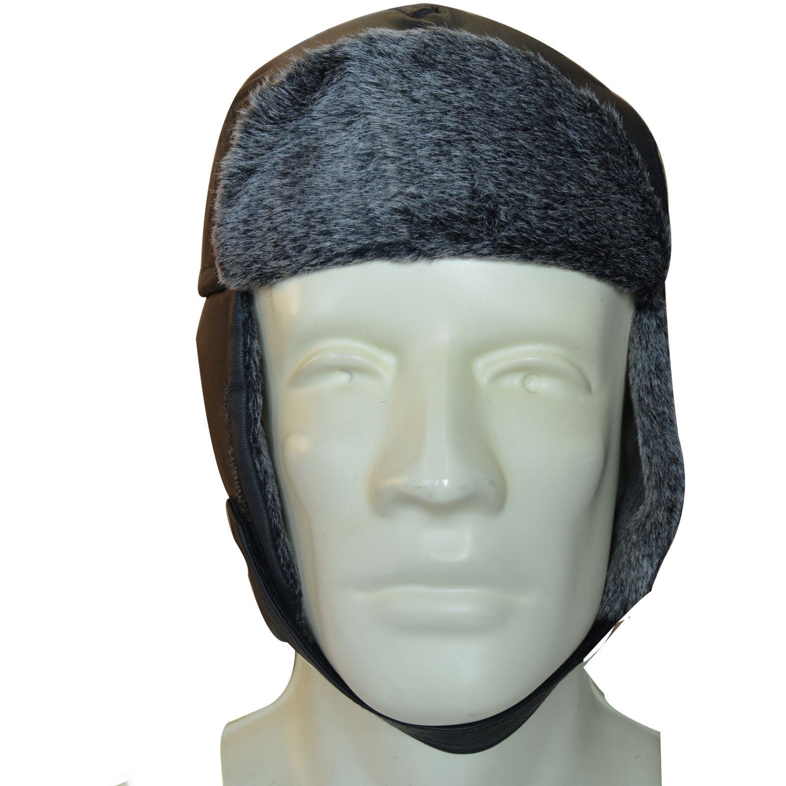 Arctic Explorer Leather Trapper Hat