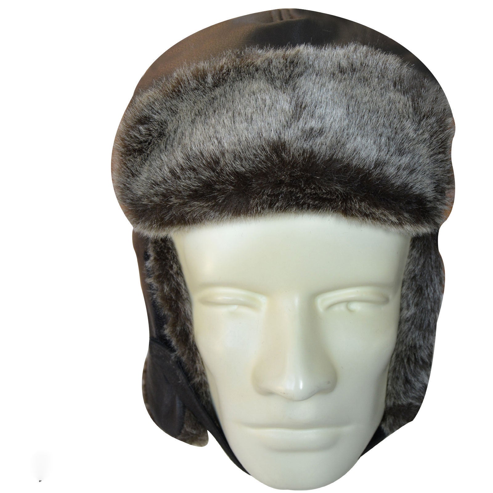 Arctic Explorer Leather Trapper Hat