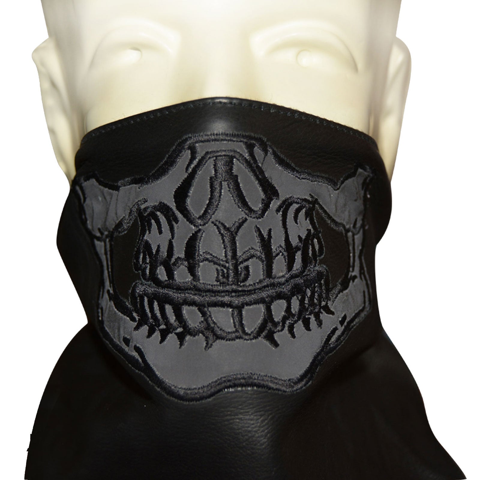 Skull Rider Leather Face Mask