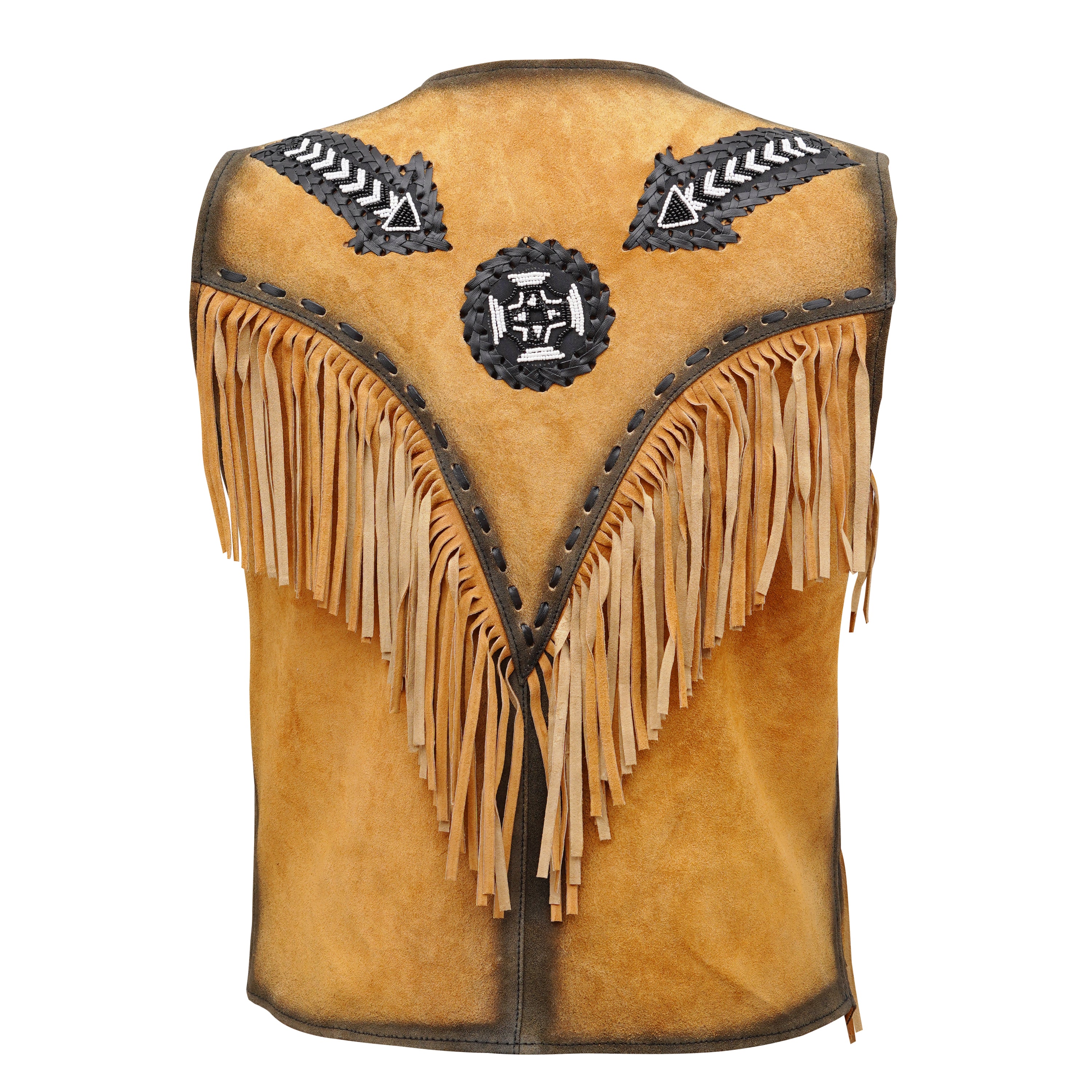 Western Suede Fringe Vest