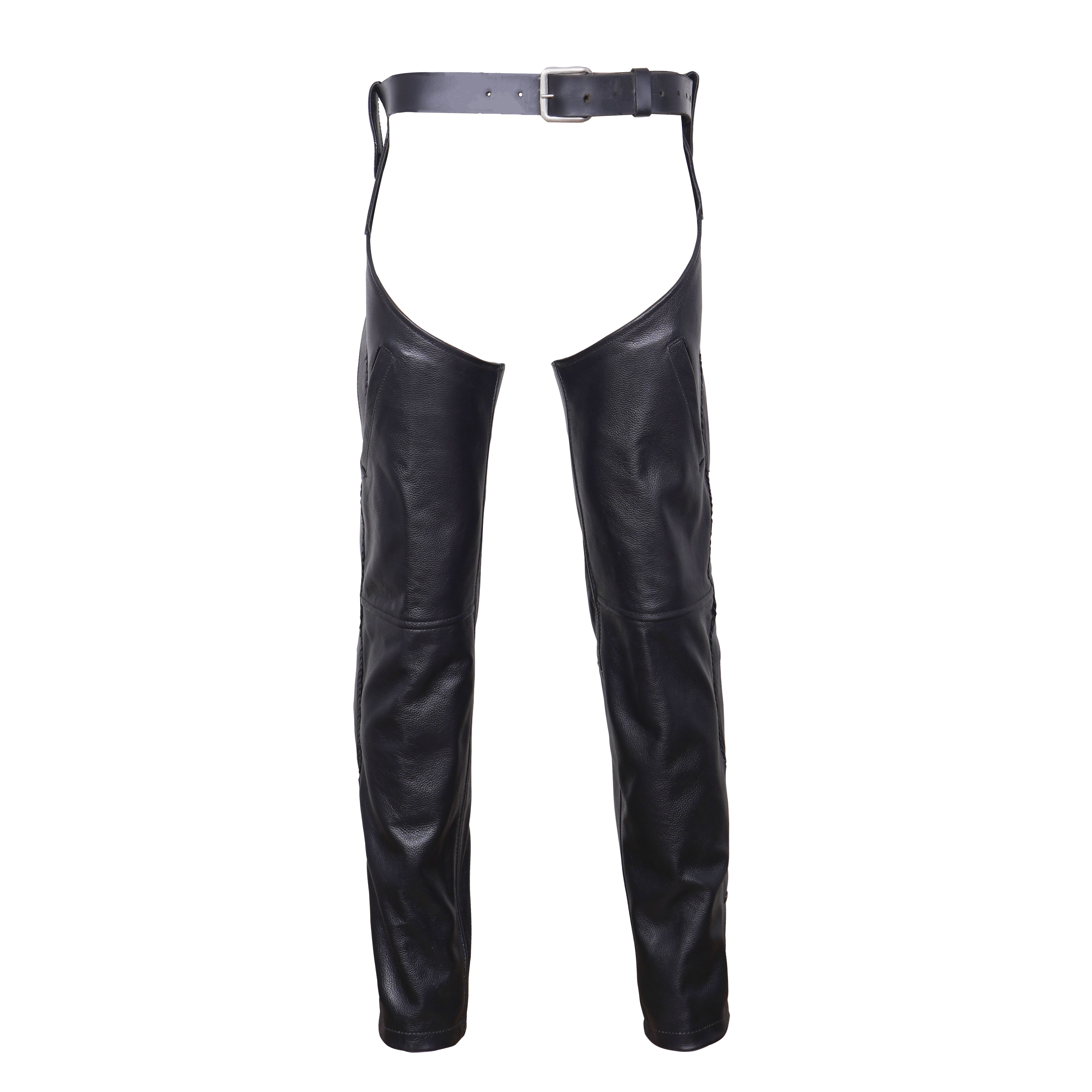 Leather Motorcycle Loop Chaps Men Women Unisex Riding
