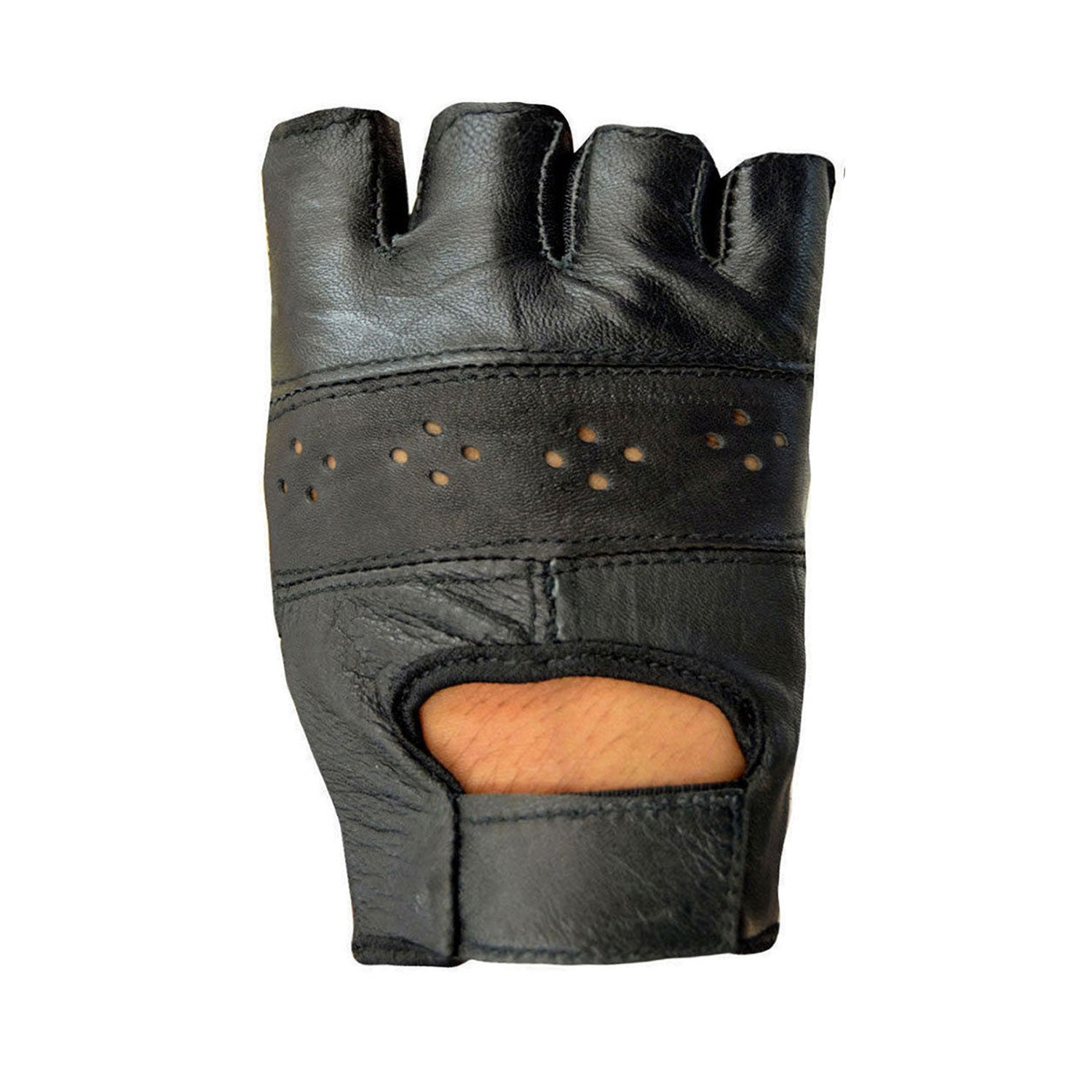 GripMax Leather Workout Gloves