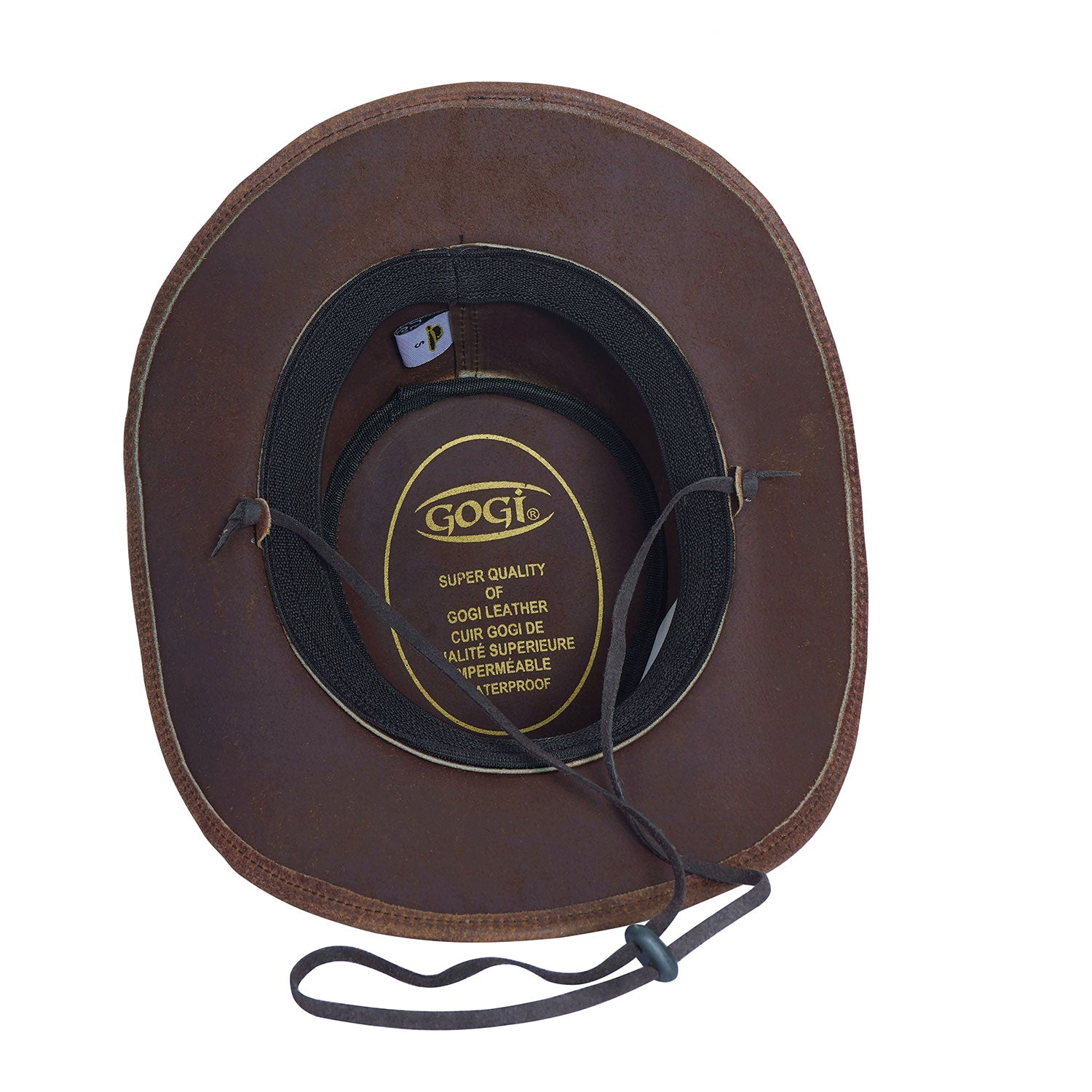 Unisex Vintage Distressed Leather Cowboy Aussie Outback Hat