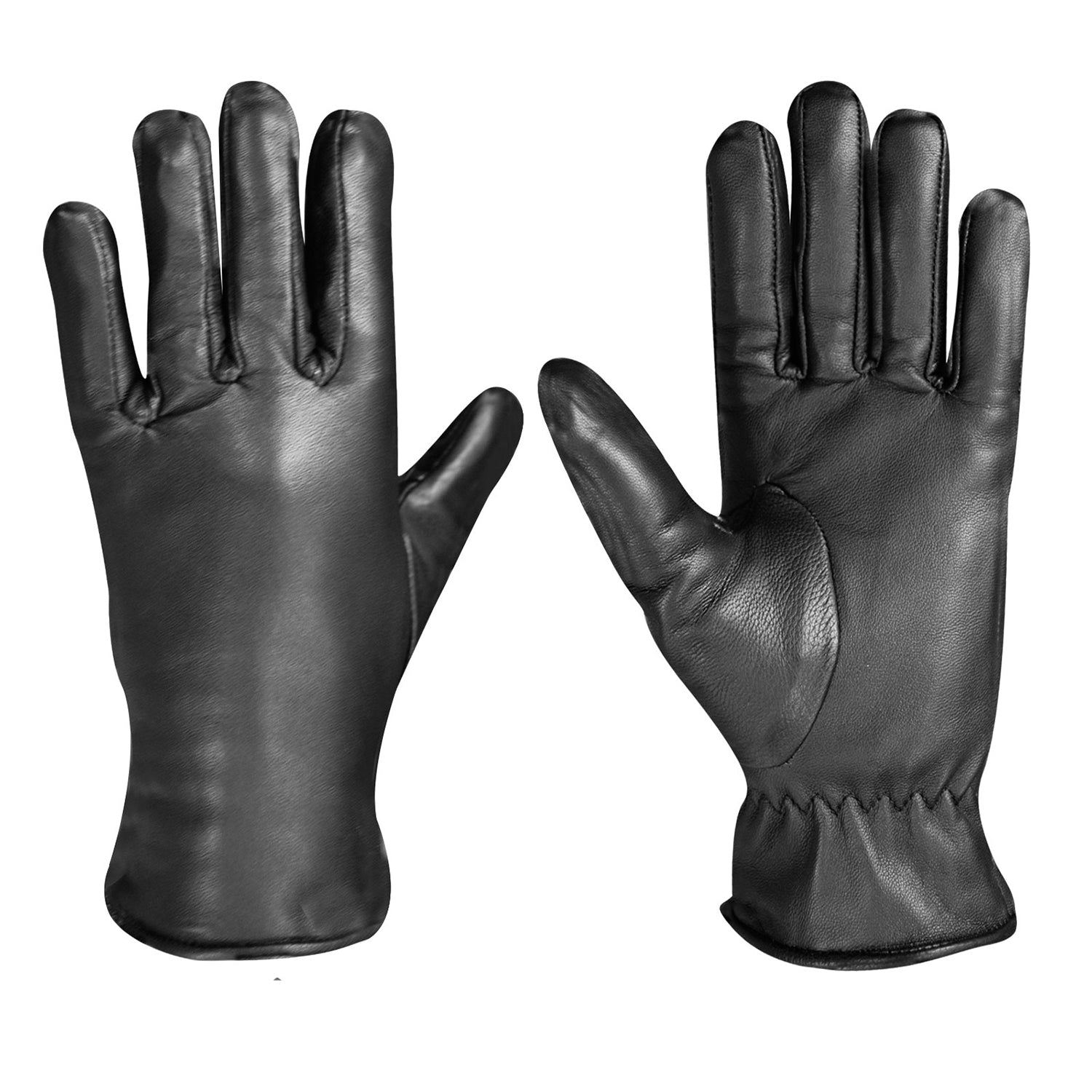 Black Leather Gloves For Mens
