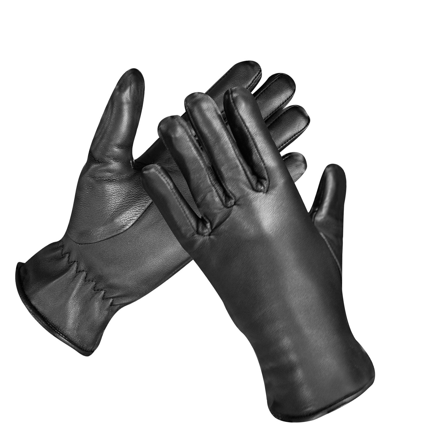 Black Leather Gloves For Mens