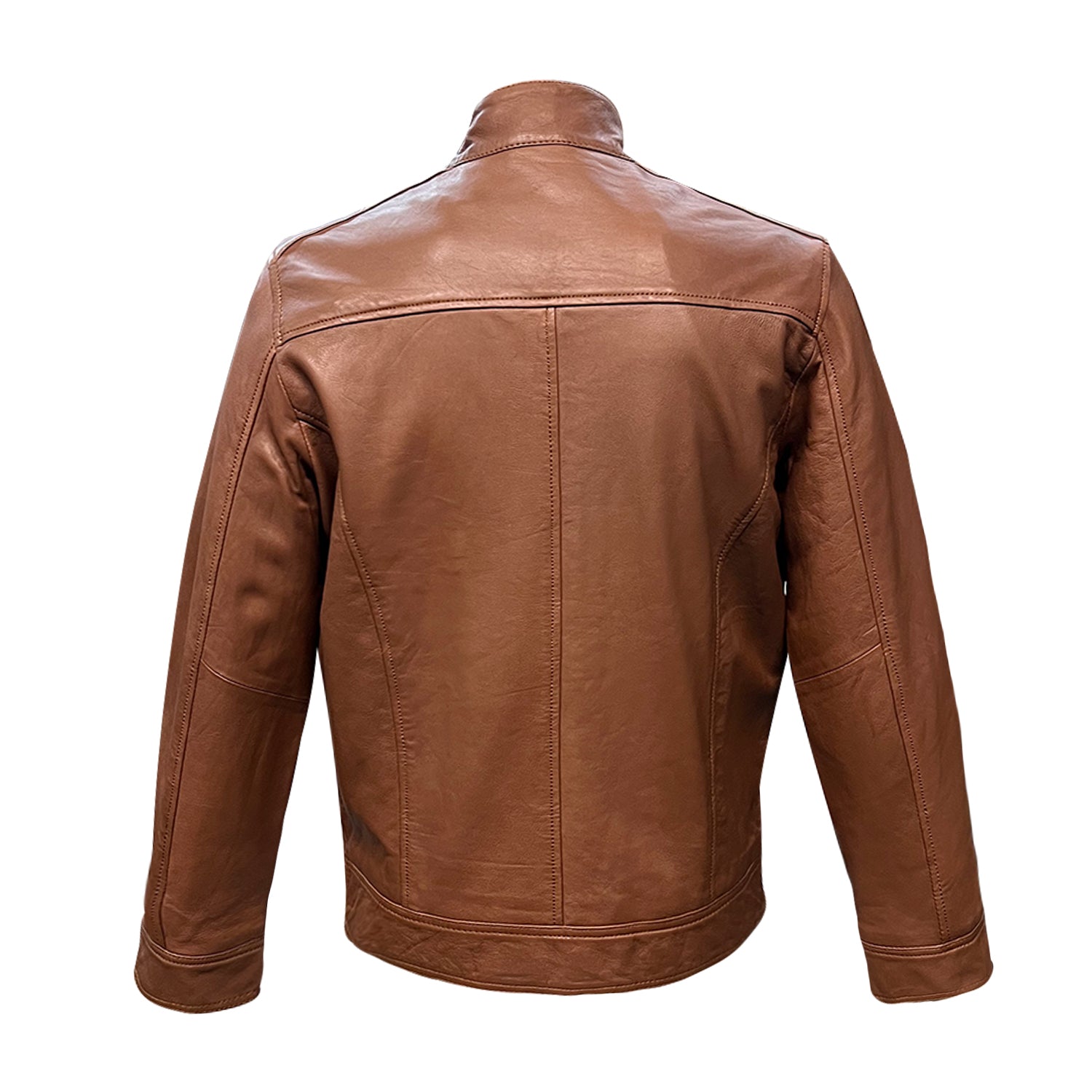 Men's Brown Genuine Leather Jacket