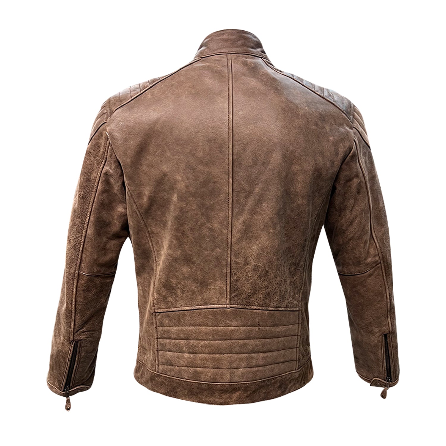 Men's Distressed Brown Suede Jacket